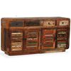vidaXL Credenza in Legno Massello di Recupero 150x35x75 cm