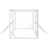 vidaXL Cuccia per Cani da Esterno Argento 6x2x2 m in Acciaio Zincato