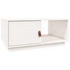 vidaXL Tavolino da Salotto Bianco 80x50x35,5 cm Legno Massello di Pino