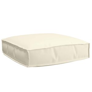 vidaXL Cuscino Crema 60 x 60 x 12 cm Tessuto Oxford