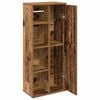 vidaXL Mobile da Bagno con Portarotolo Legno Antico 39x22x90 cm