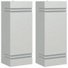 vidaXL Applique da Esterno 2 pz Argento in Acciaio Inossidabile