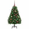 vidaXL Albero di Natale artificiale Verde 120 cm PVC e Metallo