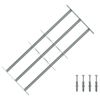 vidaXL Grate per Finestre Regolabili 3 Barre Trasversali 700-1050 mm