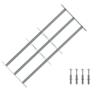 vidaXL Griglie per finestre 700-1050 mm Acciaio zincato Argento