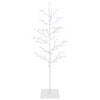 vidaXL Albero di Natale a betulla Bianco 120 cm Acciaio 279 LED