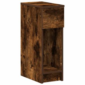 vidaXL Comodino con Cassetto Rovere Fumo 20x36x60 cm