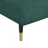vidaXL Divano Letto a L Verde Scuro 275x140x70 cm in Velluto