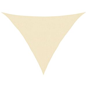 vidaXL Vela Parasole 160 g/m&sup2; Crema 2,5x2,5x3,5 m in HDPE