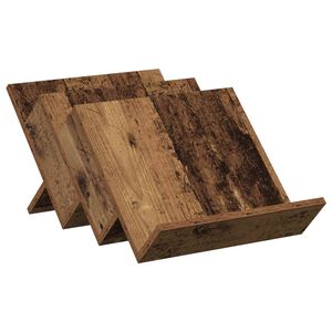 vidaXL Scaffale per riviste Legno vecchio 53 x 40 x 28,5 cm