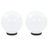 vidaXL Set Lampade a LED Sferiche 2 pz 20 cm in PMMA