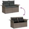 vidaXL Set Divano da Giardino 11 pcs Grigio Rattan in Polipropilene