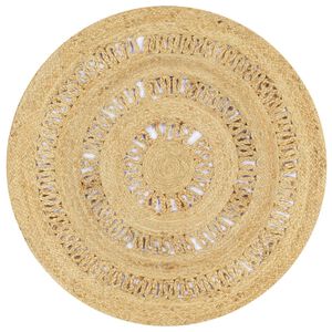 vidaXL Tappeto Lavorato a Mano in Juta Intrecciata 90 cm