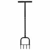 vidaXL Strumento Aeratore per Prato Nero 95 x 27 cm Plastica