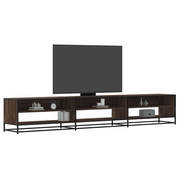 vidaXL Mobile TV Rovere Marrone 270x40x46 cm in Truciolato