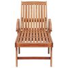 vidaXL Lettini Prendisole 2 pz con Cuscino Blu Reale in Legno di Teak