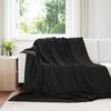 vidaXL Coperte da Pile 6 pcs Nero 240 x 220 cm Panno