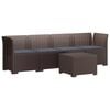 vidaXL Divano da Giardino a 4 Posti con Cuscini in Stile Rattan PP