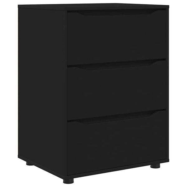 vidaXL Armadio Nero 60 x 48 x 81 cm Legno multistrato