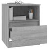 vidaXL Comodini 2 pz Grigio Sonoma 40x40x50 cm in Legno Multistrato