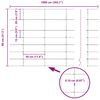 vidaXL Recinzione da campo Argento 100 x 0,8 m Acciaio zincato