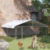 vidaXL Gabbia per Cani da Esterno con Tetto 300x300x150 cm
