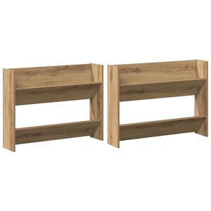 vidaXL Mobile per scarpe 2 pz 81 x 18 x 60 cm Legno ingegnerizzato