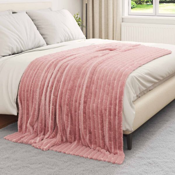 vidaXL Coperte da Pile 6 pcs Rosa 200 x 150 cm Panno