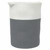 vidaXL Cestino Portaoggetti Grigio e Bianco &Oslash;49x65 cm in Cotone