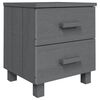 vidaXL Comodini HAMAR 2 pz Grigio Scuro 40x35x44,5 cm in Legno di Pino