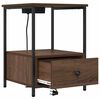 vidaXL Armadio da Notte con cassetto Rovere Marrone 42 x 41 x 56 cm