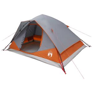 vidaXL Tenda Istantanea Grigio e arancione 305 x 215 x 140 cm