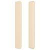 vidaXL Testiera ad Orecchio Crema 203x23x118/128 cm in Tessuto