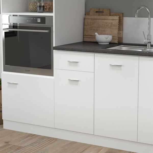 vidaXL Piano da Cucina Nero Trama Granitica 40x60x2,8 cm Truciolato