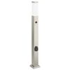 vidaXL Lampada a paletto con sensore e presa 80 cm Acciaio Inox IP44