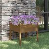 vidaXL Fioriera Giardino Marrone Ambra 70x70x70 cm Legno Massello Pino