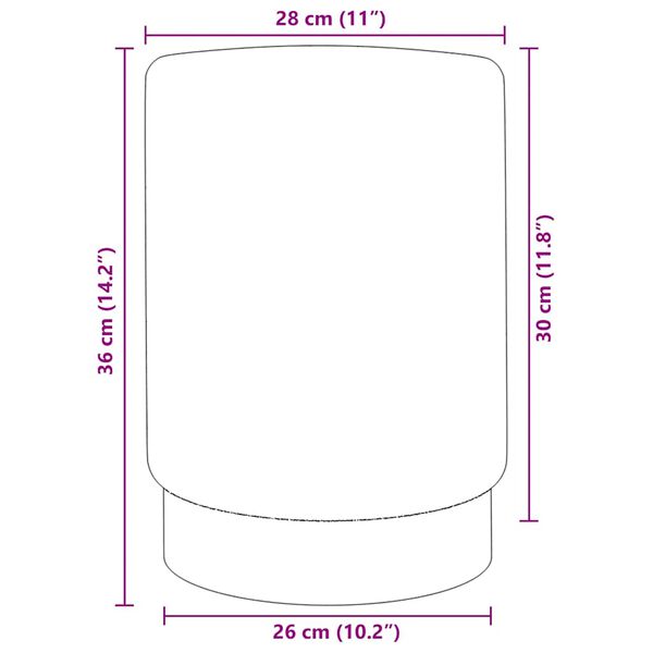 vidaXL Sgabello Verde Scuro e Oro in Velluto 28 x 36 cm