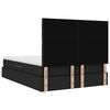 vidaXL Letto con contenitore e materasso Nero 140 x 190 cm Poliestere