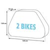 Eurotrail Copertura per Bici Posteriore per 2 Biciclette