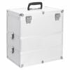 vidaXL Valigia per Cosmetici 37x24x40 cm Argento in Alluminio
