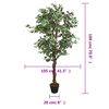 vidaXL Albero di Ficus Artificiale 1008 Foglie 180 cm Verde