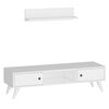 Homemania Mobile Porta TV Aspen 130x40x35 cm Bianco