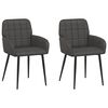 vidaXL Sedie da pranzo 2 pcs Similpelle Nero 57 x 50 x 85 cm