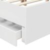 vidaXL Struttura del letto Bianco 200 x 200 cm Legno ingegnerizzato