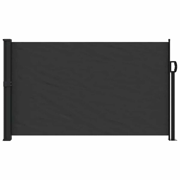 vidaXL Tenda da Sole Laterale Retrattile Nera 117x300 cm