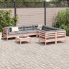 vidaXL Set Divani Giardino 9 pz Cuscini Legno Massello Abete Douglas