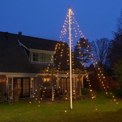 Ambiance Luce di Natale per Pennone con 192 LED 208 cm