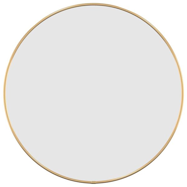 vidaXL Specchio da Parete Dorato Ø 50 cm Rotondo