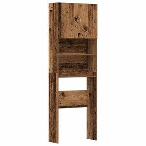 vidaXL Mobile Lavatrice Legno Antico 64x24x190 cm in Legno Multistrato