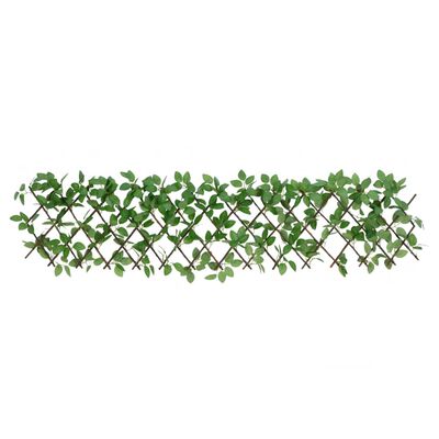 vidaXL Traliccio Edera Artificiale Espandibile 5 pz Verde 180x30 cm